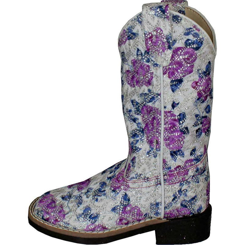 Old West Girls' Floral Bling Cowgirl Boots