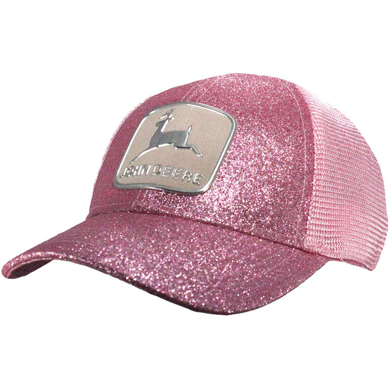 John Deere Girls' Glitter Snap Back Cap