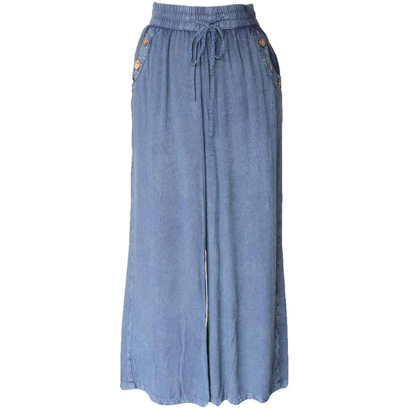 Keren Hart Women's Denim Palazzo Pants