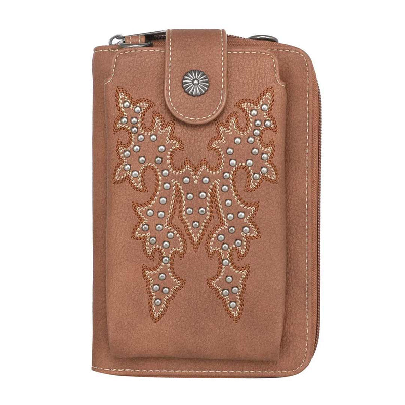 Montana West Boot Scroll Embroidered Collection Phone Wallet