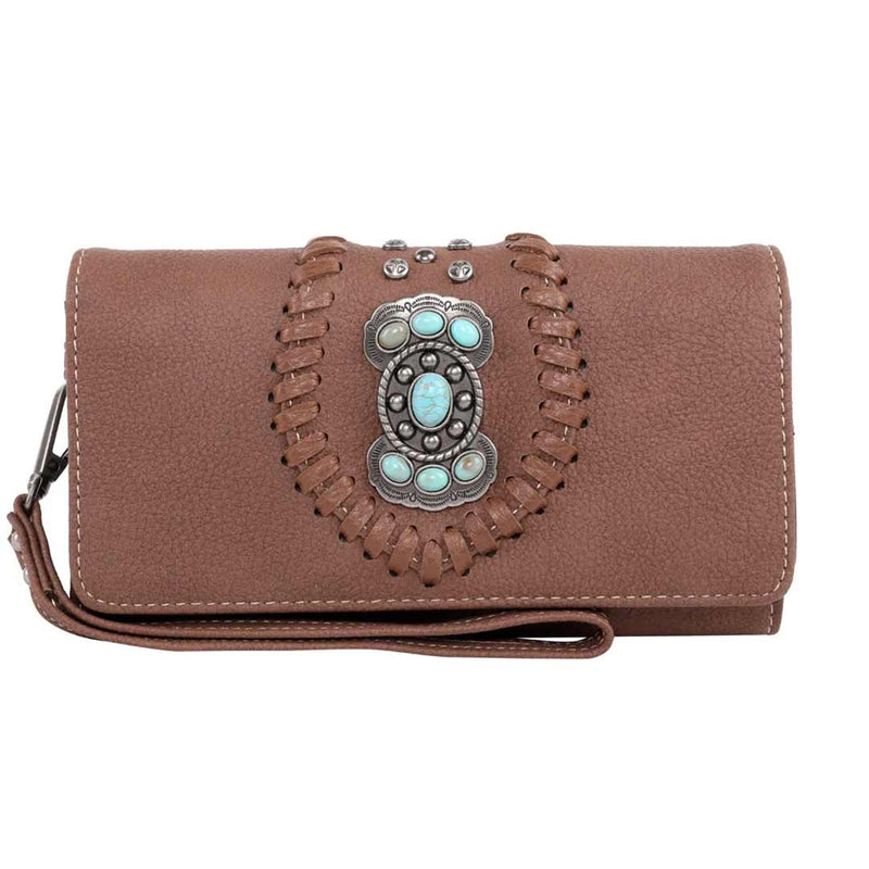 Montana West Concho Collection Studded Wallet