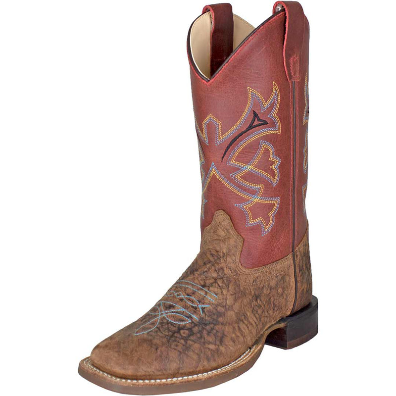 Old West Youth Distressed Vamp Cowboy Boots