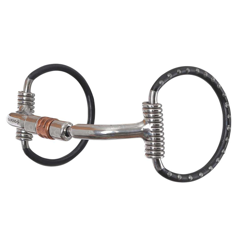 Reinsman Ported Roller Dee Ring Snaffle Bit