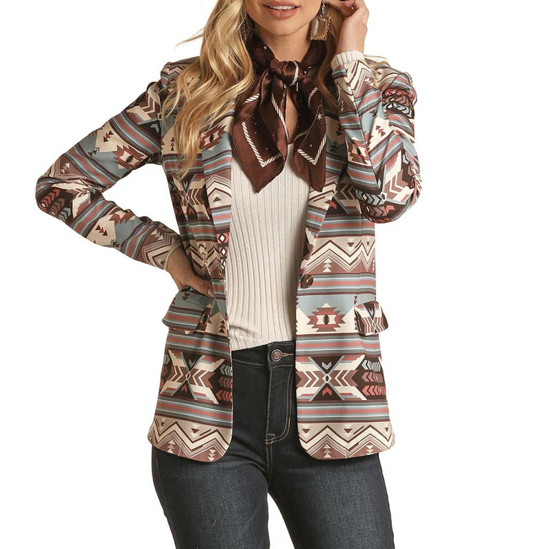 Rock & Roll Cowgirl Women's Aztec Blazer