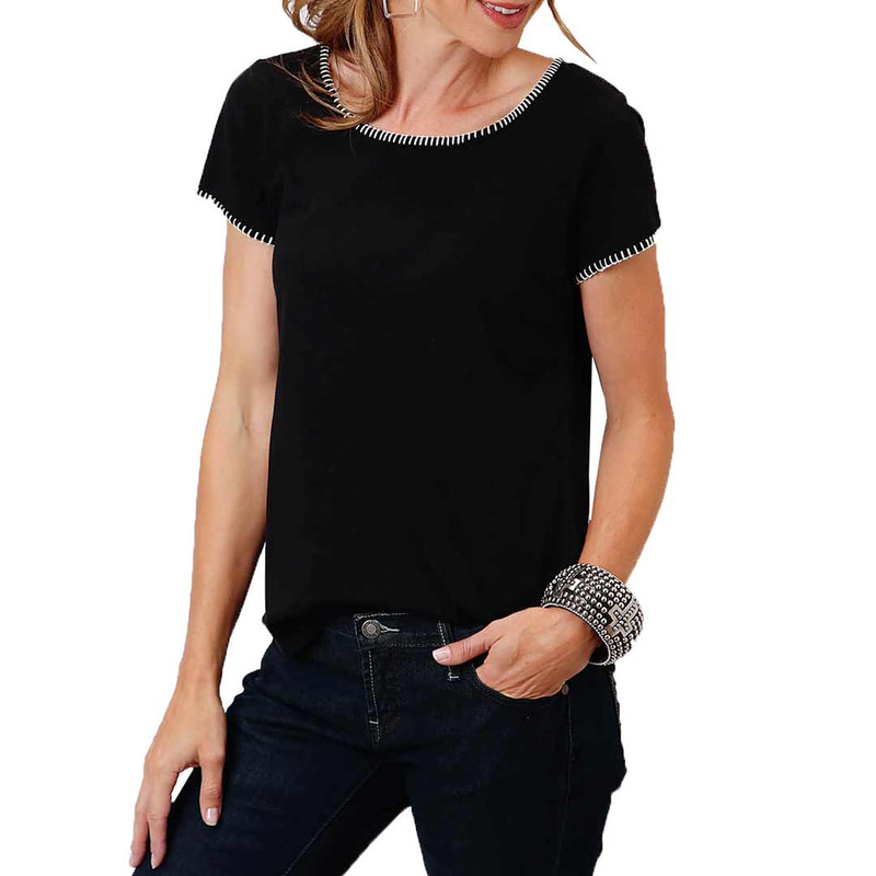 Roper Women's Edge Stitching Detail T-Shirt