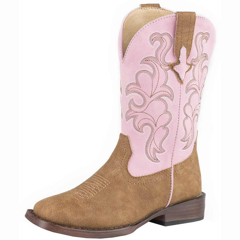 Roper Youth Girls' Pink Shaft Cowgirl Boots