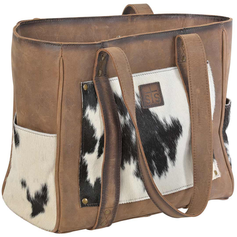 STS Ranchwear Cowhide Trinity Tote Bag