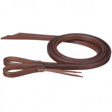 Tough1 Miniature Harness Leather Split Reins with Waterloop Tie Ends