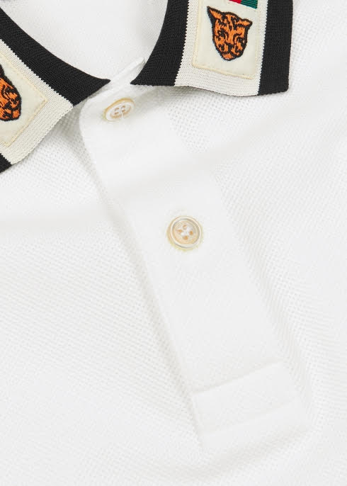 gucci shirt with tiger on collar