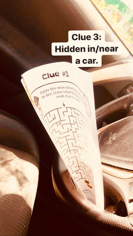 Clue 3 hidden in a car