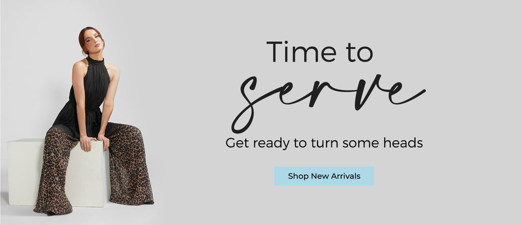 *HP Hero Image: New Arrivals H: Time to Serve SH: Get ready to turn some heads Shop New Arrivals>