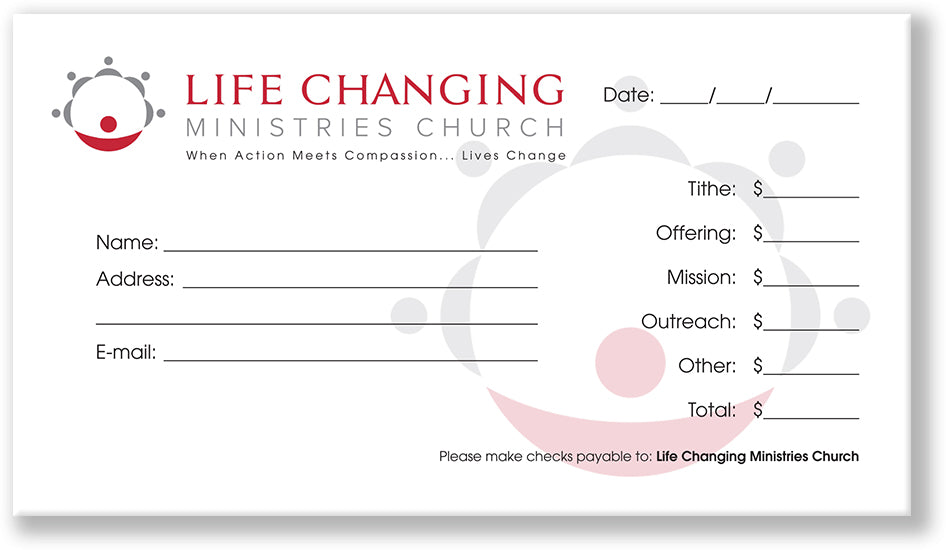 Tithe Envelopes Design