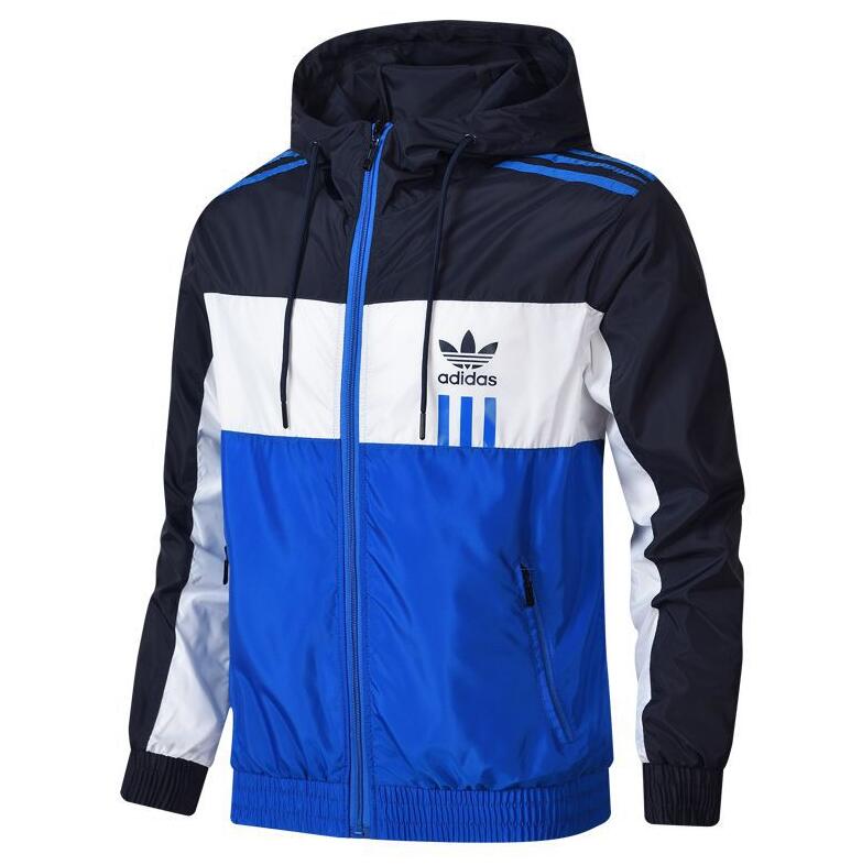 Giacca a vento Adidas con tre linee verticali – Eliseo_Clothing