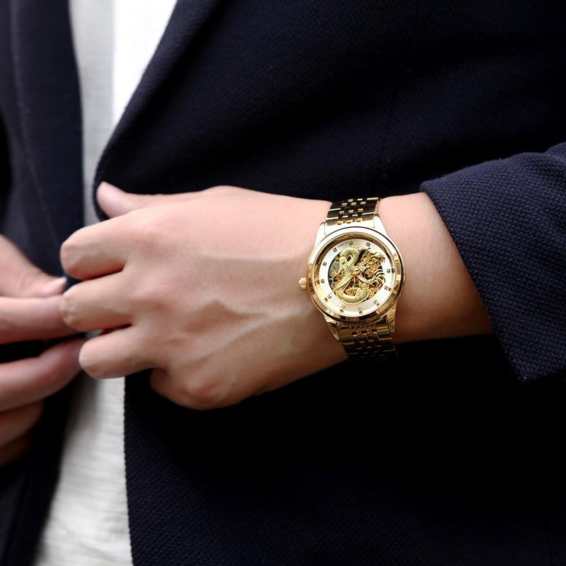 DRAGON watch - worn on model with suit jacket