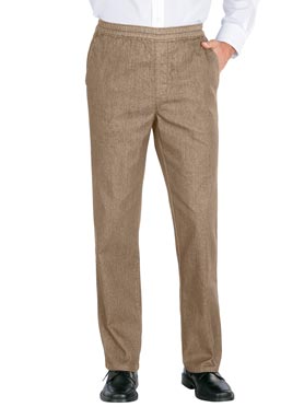 Luigi Morini Amberg broeken met elastiek rondom bij DRESS YOUR PARENTS mode voor oudere heren