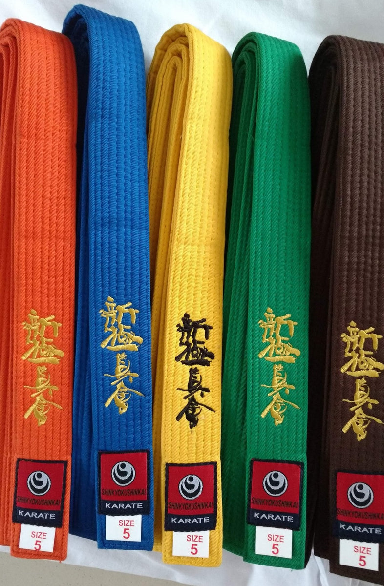 10 shinkyokushin karaté color belts | kyokushin-shop