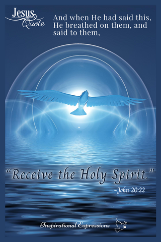 Jesus Quote - Receive the Holy Spirit