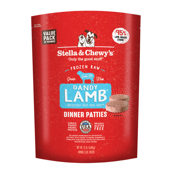 stella and chewy frozen lamb patties