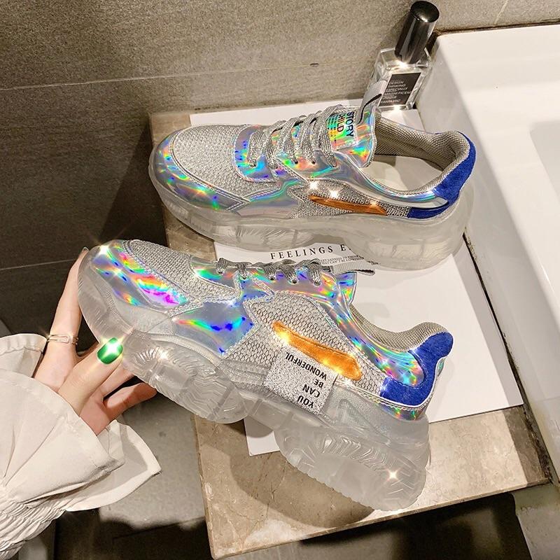 Holographic Chunky Sneakers - Free 