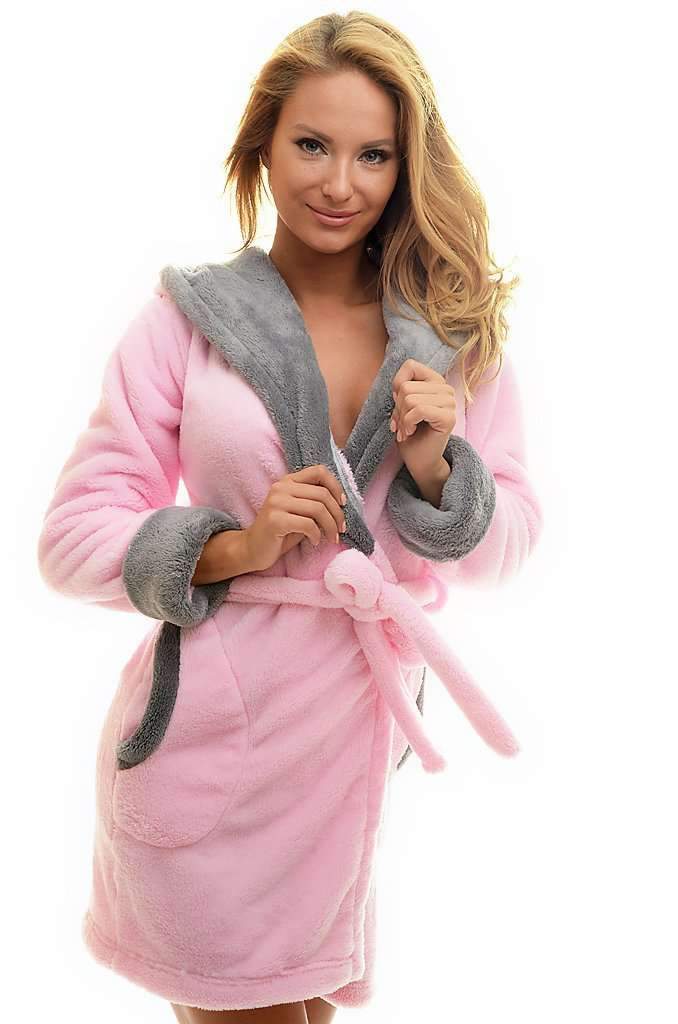 Details about   New Womens Poppy Diary Rose-Coffee Teddy Bear Embroidered WellSoft Push Bathrobe