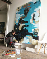 Stewart Swan at work in his studio