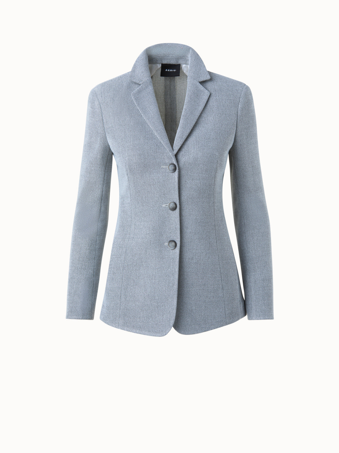 snelheid Academie Doorbraak Akris® Official – Jacket in Nat Wool Cotton Piqué Stretch