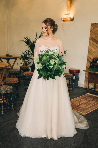 Purple & Green Wedding Bouquet