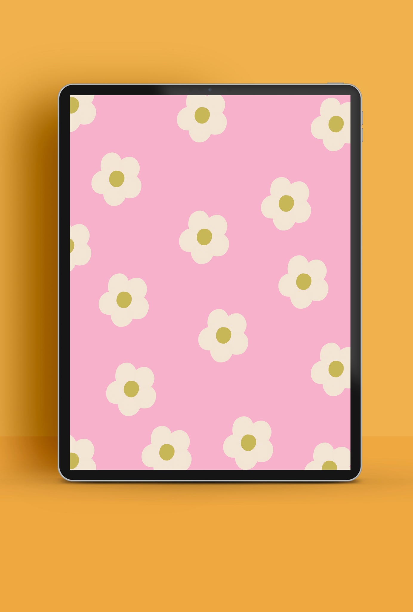 Free daisy HD pattern tablet wallpaper | Raspberry Blossom