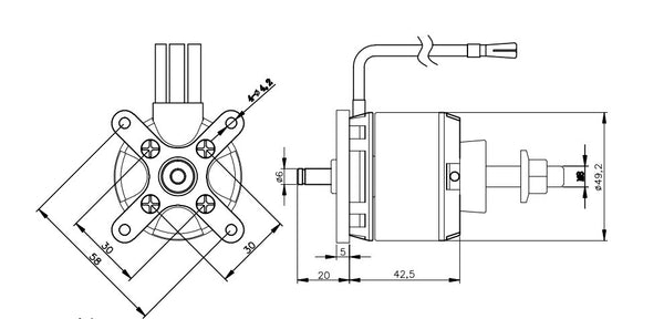 Maytech 5055 motor