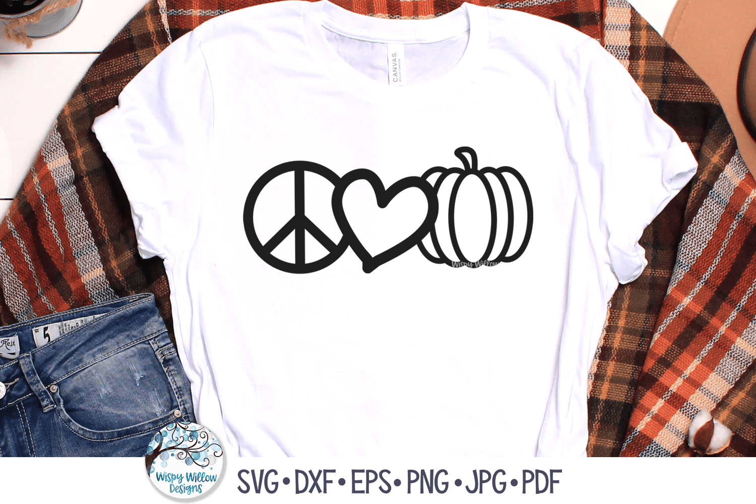 Peace Love Pumpkin Svg