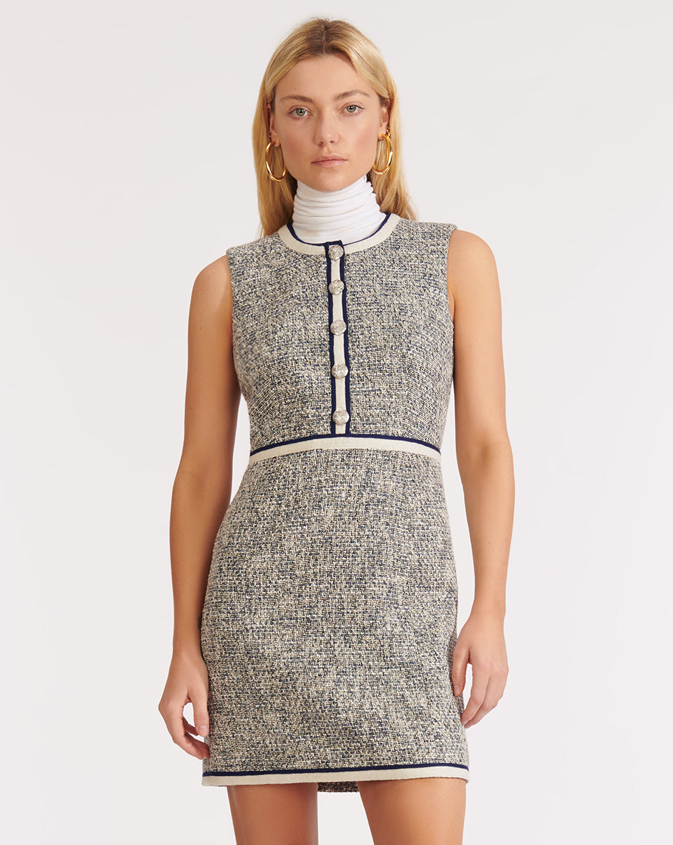 veronica beard navy dress