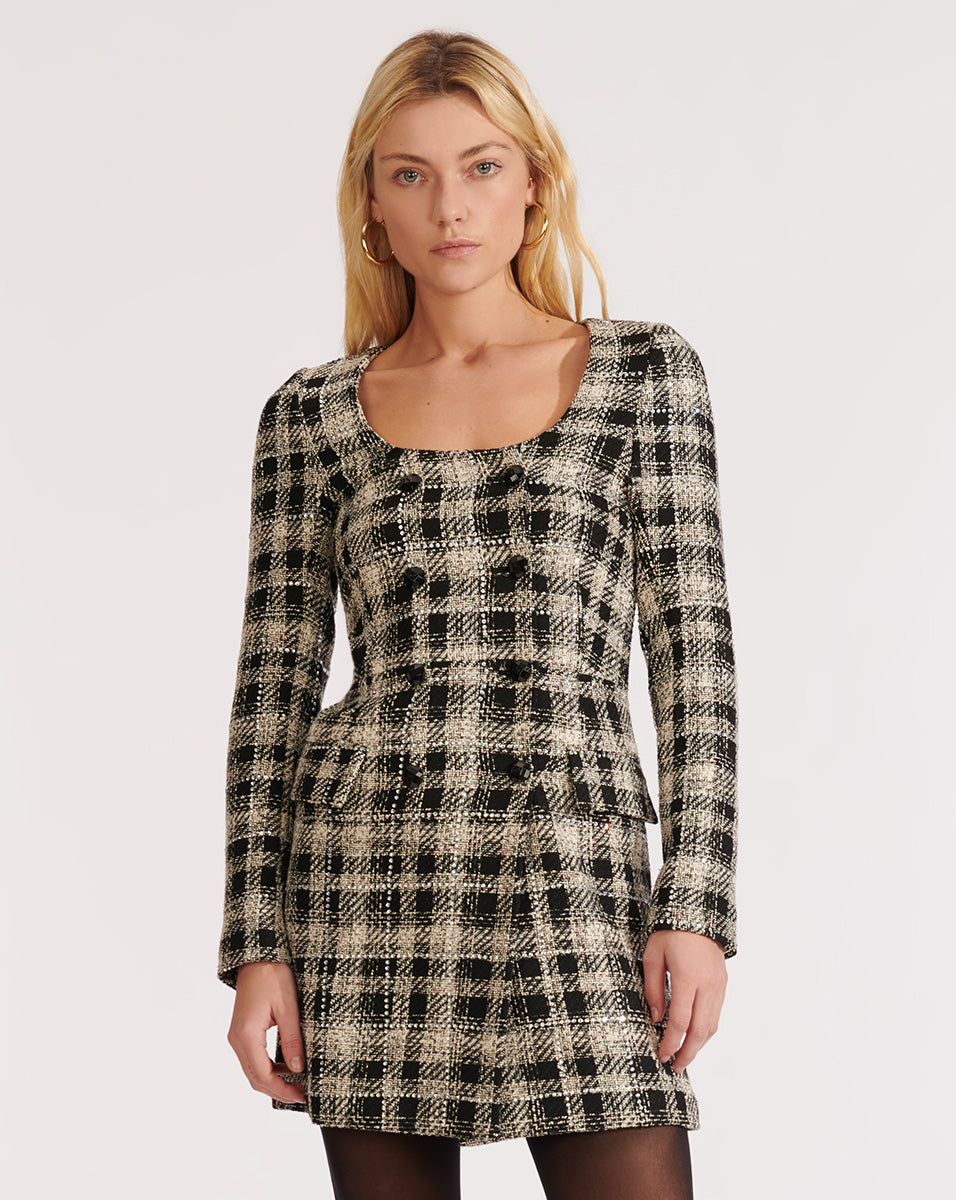 veronica beard plaid dress
