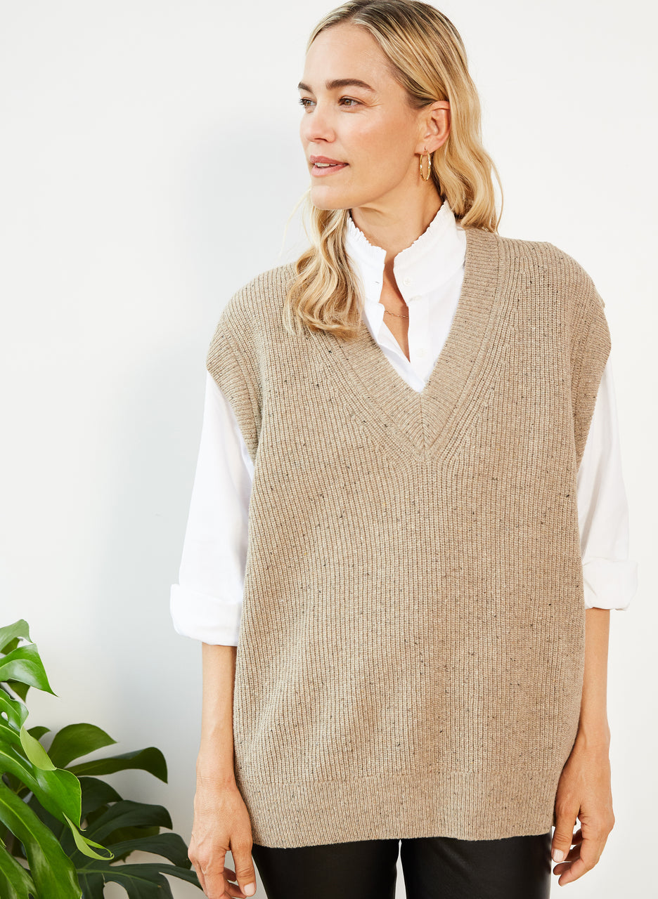 Bella Recycled Wool Knitted Vest