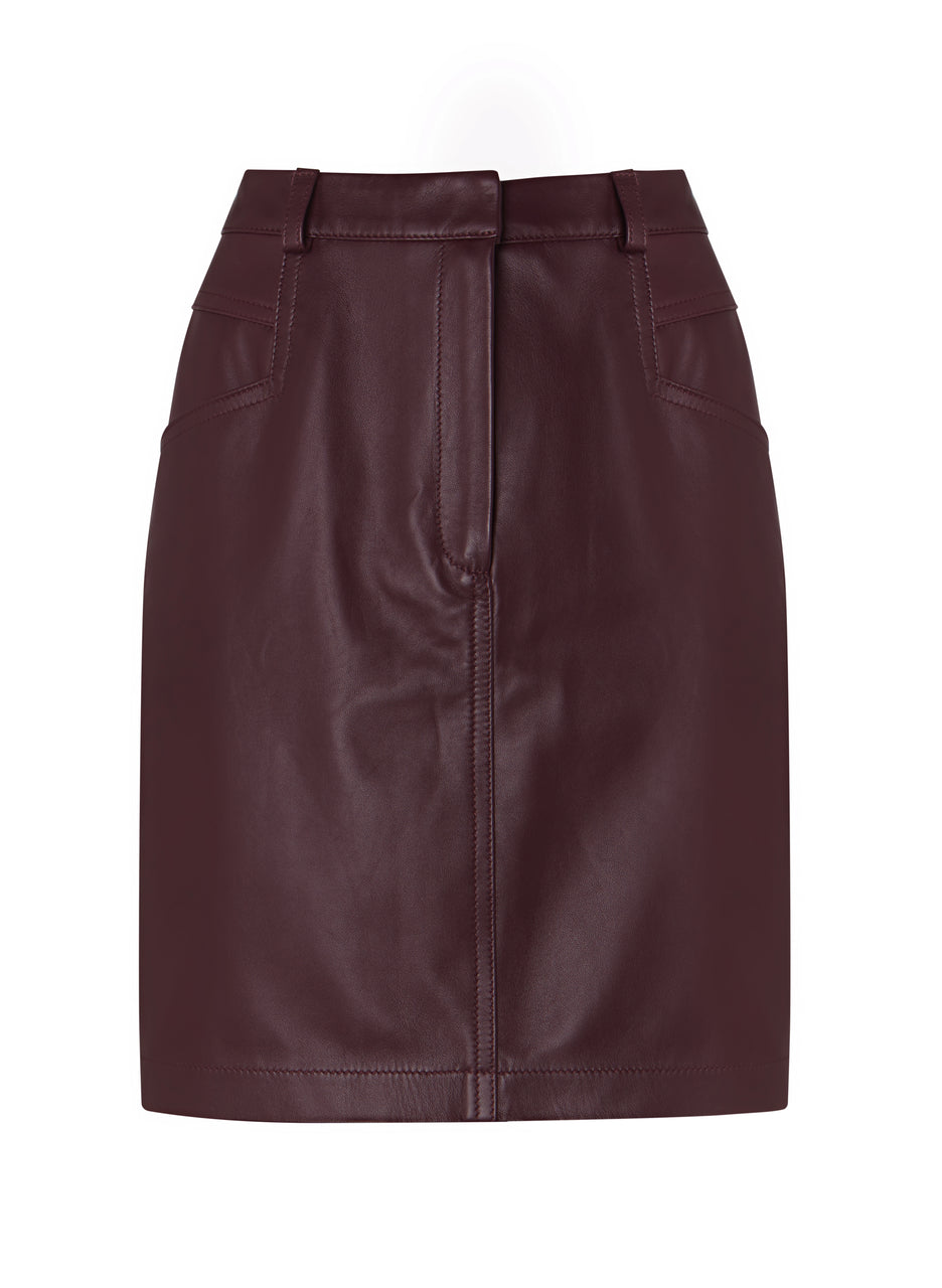 Sacha Upcycled Leather Skirt