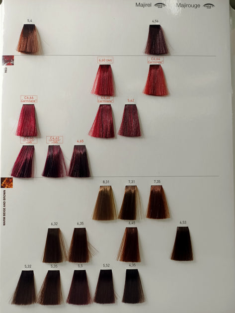 L'Oreal Majirel Color Chart – Instant Hair & Beauty Supplies Australia