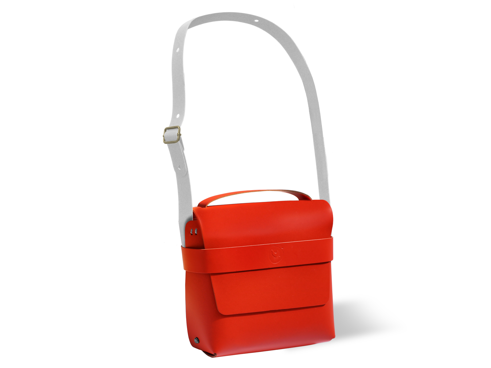 red bike bag