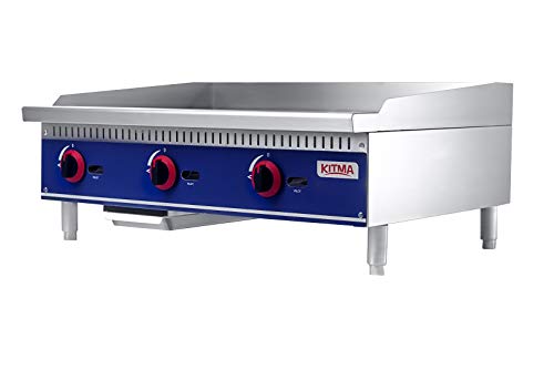Commercial Countertop Manual Griddle Kitma 36 Natural Gas Flat