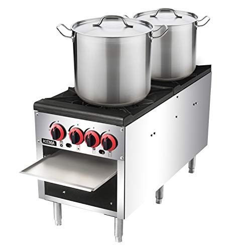 18 Inches 2 Stock Pot Stove Kitma Liquid Propane Countertop