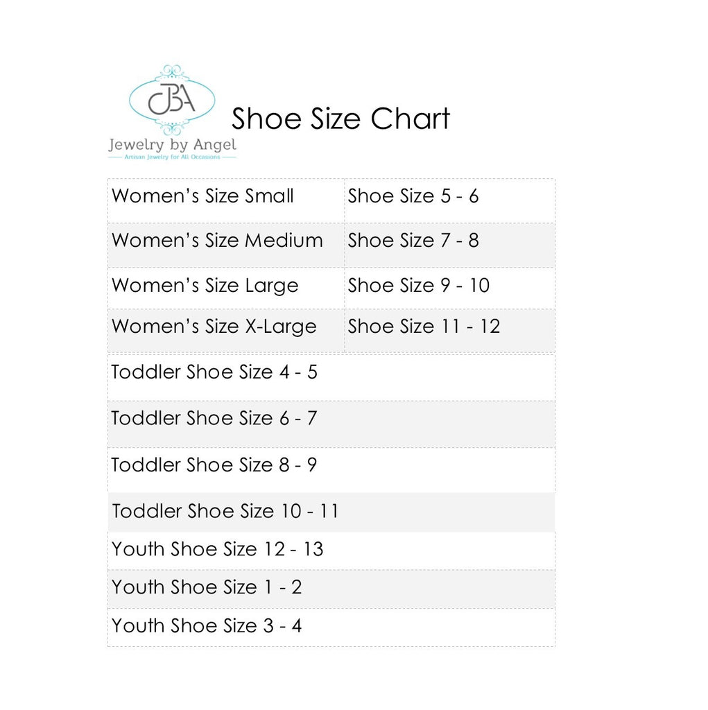 Angel Shoes Size Chart