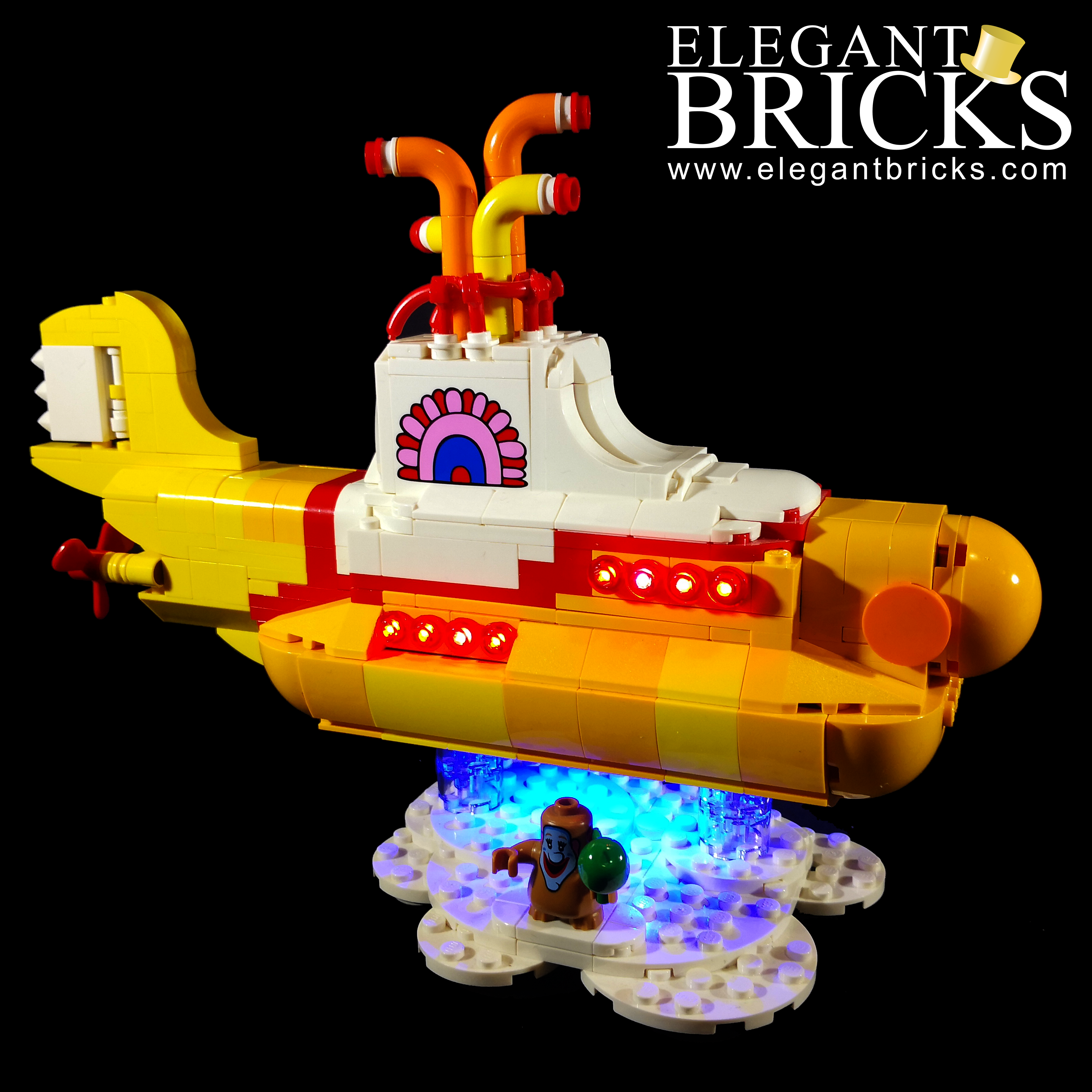 BRIKSMAX Led Lighting Kit for Yellow Submarine Compatible with Lego 21306 Building Blocks Model Not Include The Lego Set 