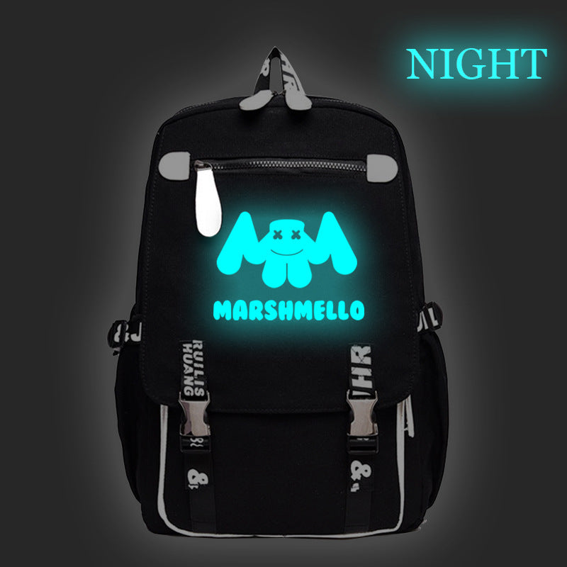 marshmello face backpack