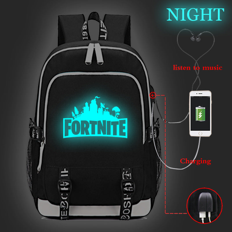 fortnite glow in the dark backpack