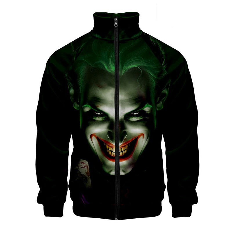 Hot Popular Joker Movie 2019 3d Print Jacket With Zipper Mosiyeef