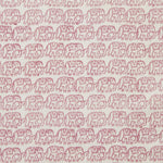 Ellies Block printed Fabric Linen/Cotton Rose