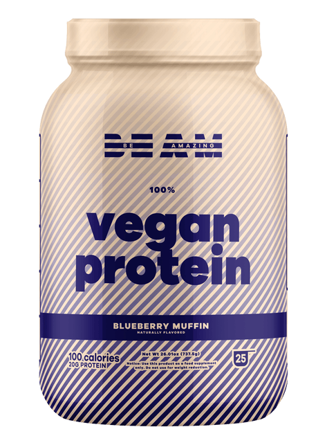 BEAM Premium 100% vegan protein Powder Supplement l youcanbeam.com