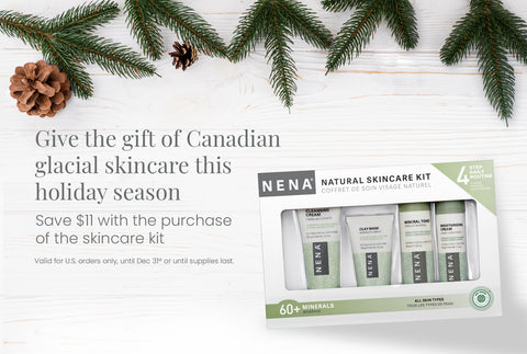shop nena natural skincare kit chemical-free facial skincare gift set