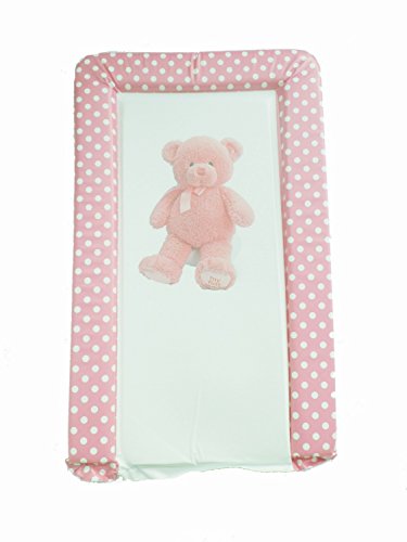 Girls Deluxe Pvc Change Changing Mat Cute Cerise Pink Baby Teddy