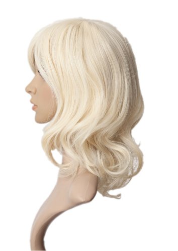 Prettyland C071 Mid Medium Length Hair Wig Wavy Retro Style Long