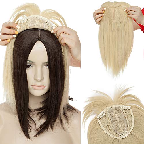 11 Inch One Piece Clip In Hair Toppers Synthetic Straight For