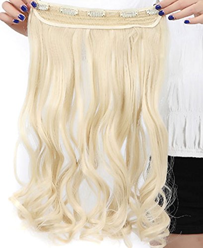 S Noilite 17 Inches Women Ladies Bleach Blonde One Piece Long